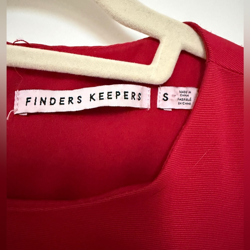 Finders Keepers Scarlet Red Sleeveless Fit-and-Flare Dress - Picture 3 of 5